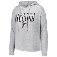 Ensemble sweat à capuche et short manches longues gris Atlanta Falcons Juniper pour femme