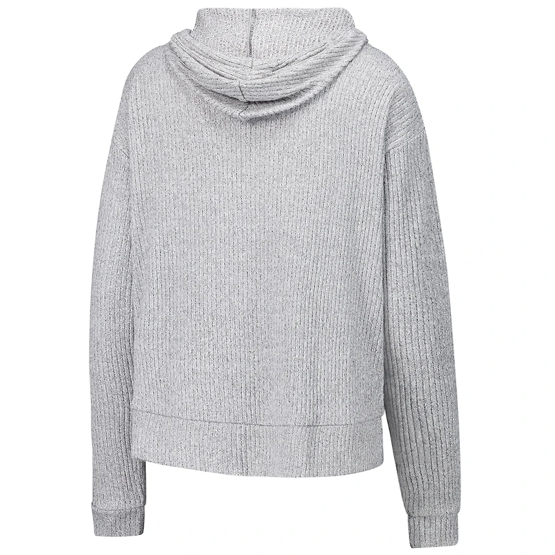 Ensemble sweat à capuche et short manches longues gris Atlanta Falcons Juniper pour femme
