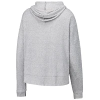 Ensemble sweat à capuche et short manches longues gris Atlanta Falcons Juniper pour femme