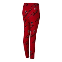 Leggings Concepts Sport rouges à imprimé mosaïque des Falcons d'Atlanta pour femme