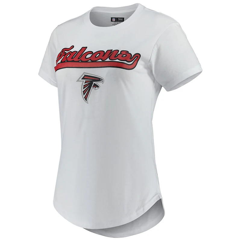 Women's Concepts Sport White/Charcoal Atlanta Falcons Sonata Top & Leggings Sleep Set