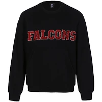 Sweat-shirt à bijoux en chenille noir Cuce pour femme des Falcons d'Atlanta
