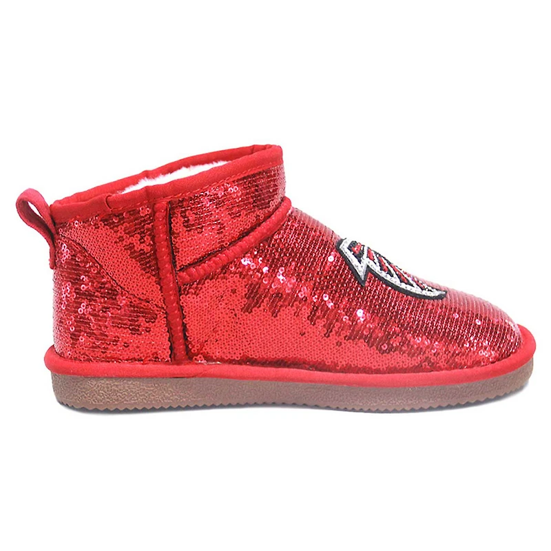 Bottines à paillettes Cuce Atlanta Falcons rouges pour femmes