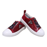 Baskets à paillettes rouges Cuce de l'équipe des Falcons d'Atlanta pour femmes