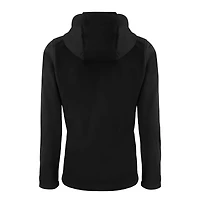 Women's Cutter & Buck Black Atlanta Falcons Throwback Logo Evoke Eco Softshell Recycled Full-Zip Hoodie