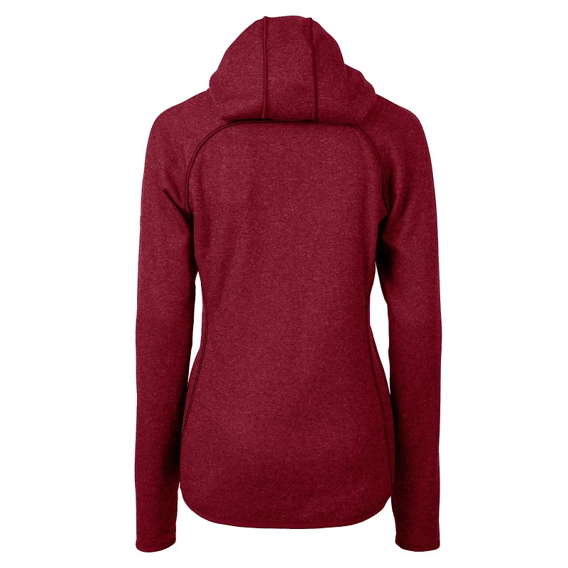 Women's Cutter & Buck Red Atlanta Falcons Throwback Logo Mainsail Full-Zip Jacket