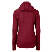 Women's Cutter & Buck Red Atlanta Falcons Throwback Logo Mainsail Full-Zip Jacket
