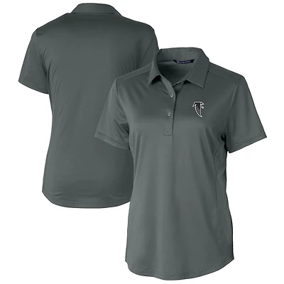 Polo texturé stretch Cutter & Buck Steel Atlanta Falcons Throwback Logo Prospect pour femme