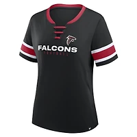 T-shirt à lacets Athena Redzone Draw Play des Falcons d'Atlanta pour femme