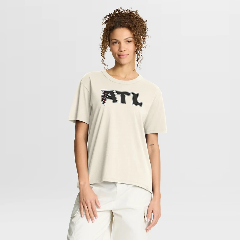 T-shirt crème Fanatics pour femme des Atlanta Falcons Dove Legacy