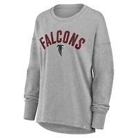 Women's Fanatics Heather Gray Atlanta Falcons Hometown Legacy Long Sleeve T-Shirt