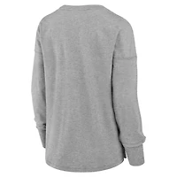 Women's Fanatics Heather Gray Atlanta Falcons Hometown Legacy Long Sleeve T-Shirt