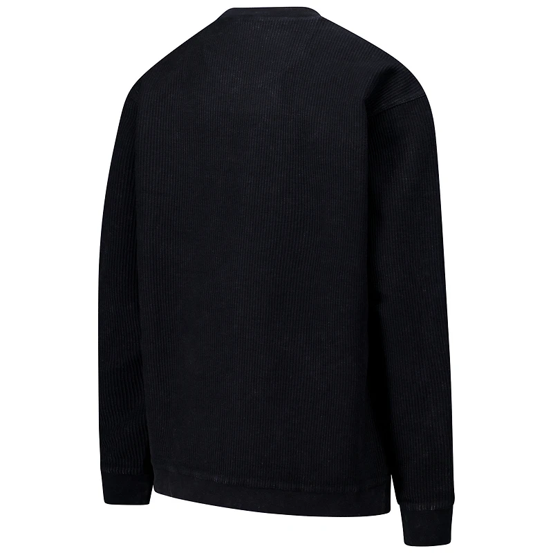 Sweat-shirt confortable en velours côtelé G-III 4Her par Carl Banks pour femme, noir, motif Atlanta Falcons