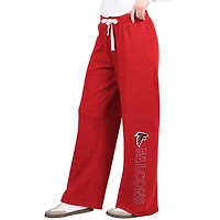 Women's G-III 4Her by Carl Banks Red Atlanta Falcons Field Wide Leg Sweatpants