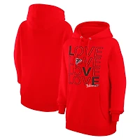 Women's G-III 4Her by Carl Banks  Red Atlanta Falcons Love Graphic Pullover Hoodie