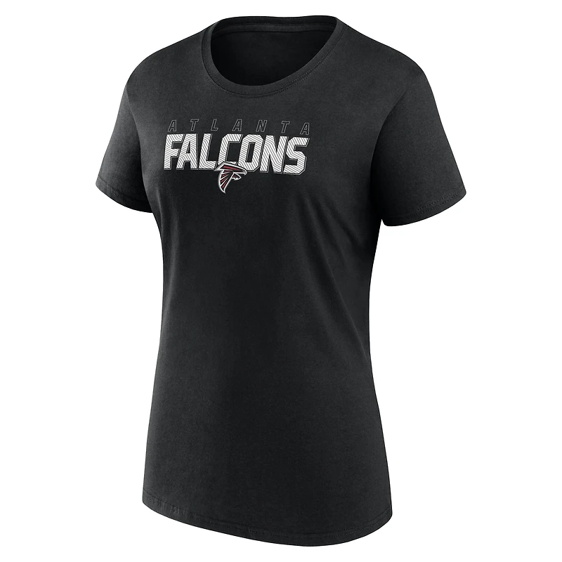 Women's Logo Athletic Black Atlanta Falcons Lean T-Shirt