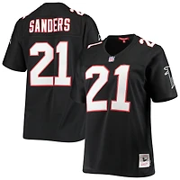 Maillot pour femme Mitchell & Ness Deion Sanders noir Atlanta Falcons Legacy Replica Team