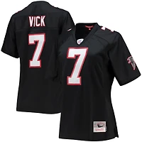 Maillot réplique Legacy noir Mitchell & Ness Michael Vick des Falcons d'Atlanta pour femme