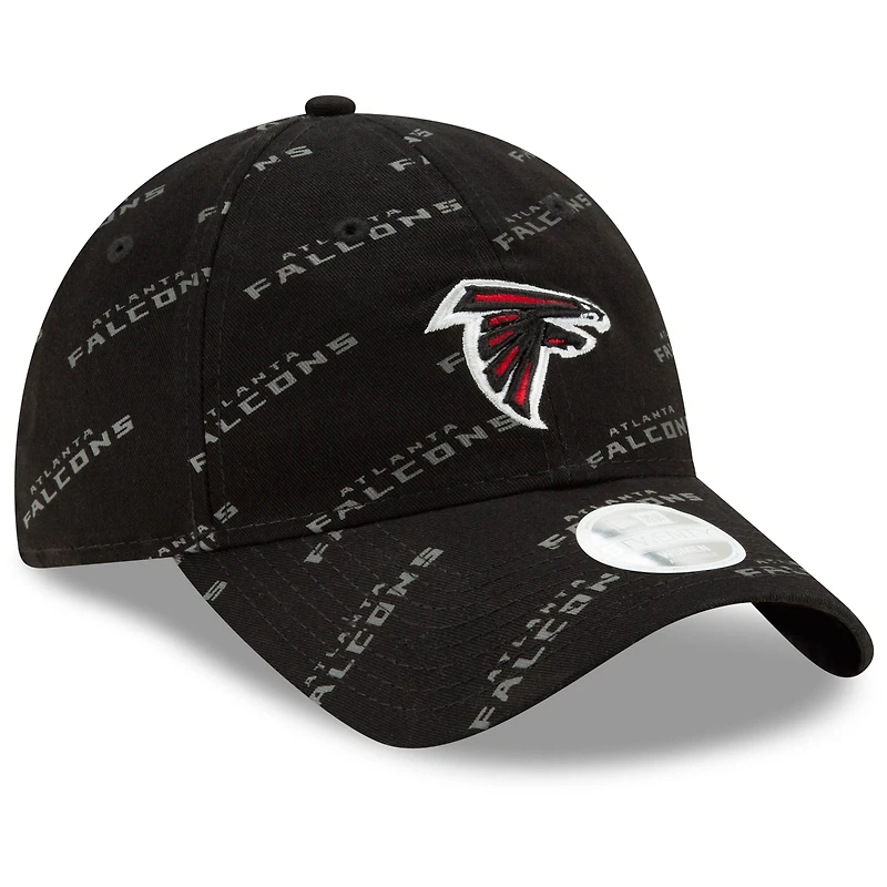 Women's New Era Black Atlanta Falcons Worded 9TWENTY Adjustable Hat