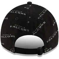 Women's New Era Black Atlanta Falcons Worded 9TWENTY Adjustable Hat