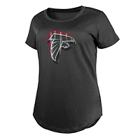 T-shirt New Era Charcoal Atlanta Falcons 2024 NFL Draft pour femme