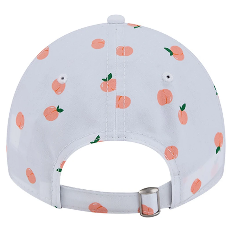 Casquette ajustable New Era blanche Atlanta Falcons Fruit Pattern 9TWENTY pour femme
