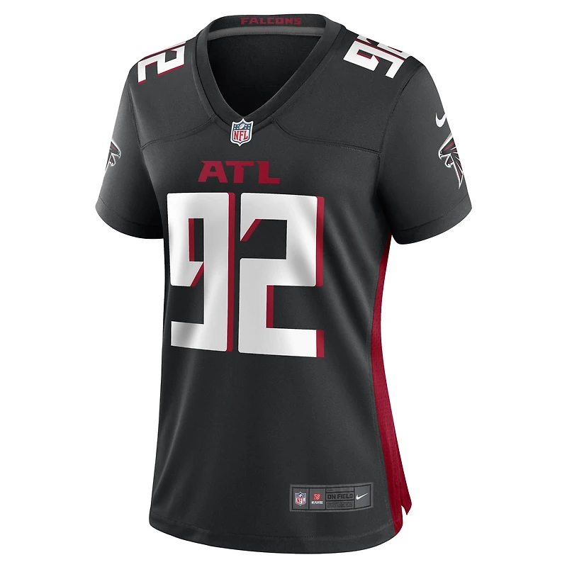 Maillot de match Nike Adetokunbo Ogundeji des Atlanta Falcons pour femme, noir