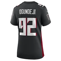 Maillot de match Nike Adetokunbo Ogundeji des Atlanta Falcons pour femme, noir