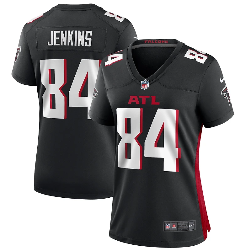 Maillot de joueur retraité du match des Falcons d'Atlanta Nike Alfred Jenkins pour femme, noir