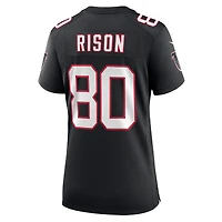 Maillot de joueur retraité Nike Andre Rison pour femme des Atlanta Falcons, noir