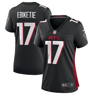 Maillot de match l'équipe Nike des Falcons d'Atlanta pour femme, noir