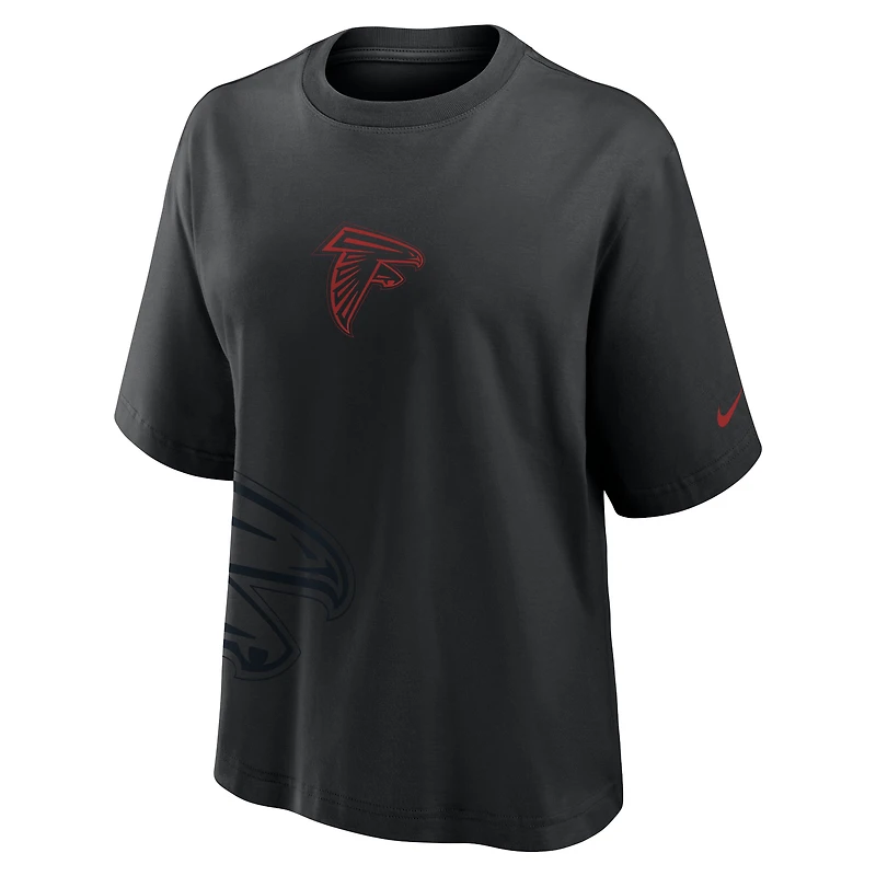 Women's Nike Black Atlanta Falcons Boxy T-Shirt