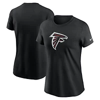T-shirt Nike noir avec logo principal des Falcons d'Atlanta pour femme
