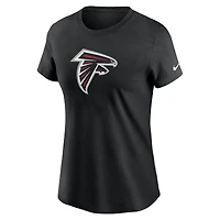 T-shirt Nike noir avec logo principal des Falcons d'Atlanta pour femme