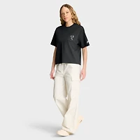 Women's Nike Black Atlanta Falcons Rewind Pocket Boxy T-Shirt