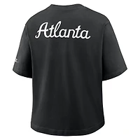Women's Nike Black Atlanta Falcons Rewind Pocket Boxy T-Shirt