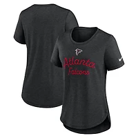 T-shirt Nike noir à trois bandes pour femme, motif Atlanta Falcons