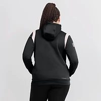 Sweat à capuche Nike Atlanta Falcons Sideline Stack Performance pour femme, noir