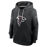 Sweat à capuche Nike Atlanta Falcons Sideline Standard Issue Initial Home Dri-FIT pour femme noir