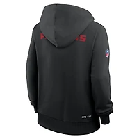 Sweat à capuche Nike Atlanta Falcons Sideline Standard Issue Initial Home Dri-FIT pour femme noir