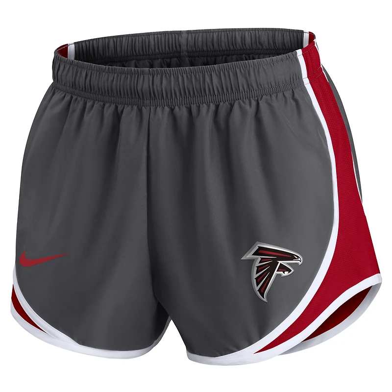 Women's Nike Charcoal Atlanta Falcons Logo Performance Tempo Shorts
