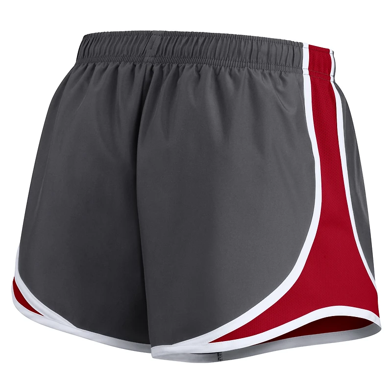 Women's Nike Charcoal Atlanta Falcons Logo Performance Tempo Shorts