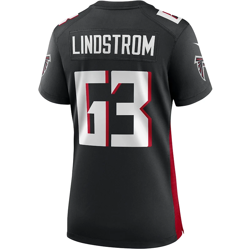 Maillot de match des Falcons d'Atlanta Nike Chris Lindstrom pour femme, noir