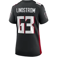 Maillot de match des Falcons d'Atlanta Nike Chris Lindstrom pour femme, noir