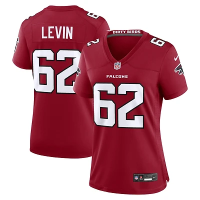 Women's Nike Corey Levin  Red Atlanta Falcons Team Game Jersey