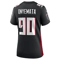 Maillot de joueur match des Falcons d'Atlanta Nike David Onyemata pour femme, noir