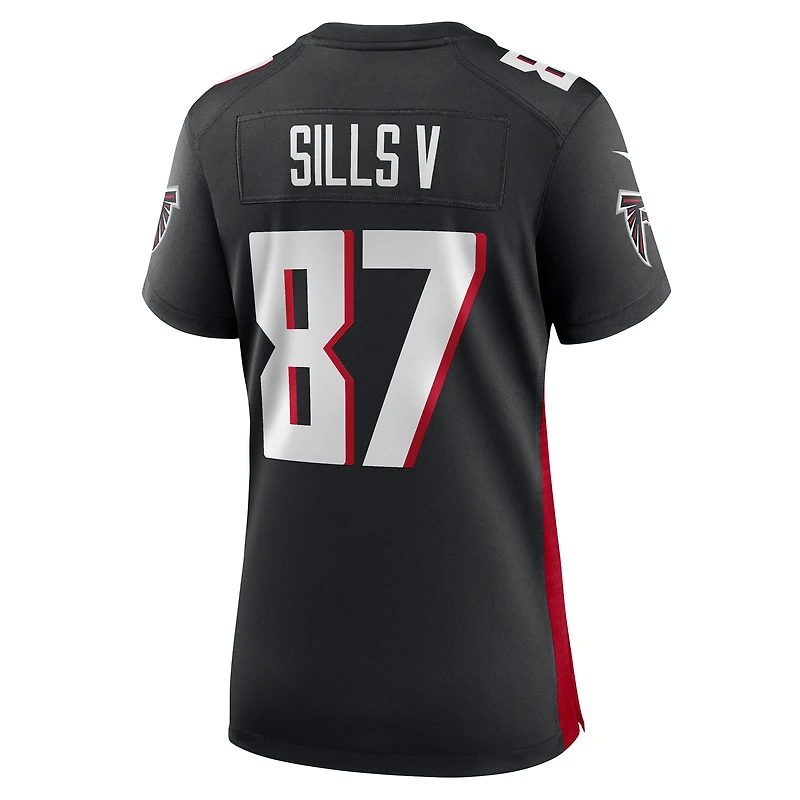 Maillot Nike David Sills V Black Atlanta Falcons Team Game pour femme