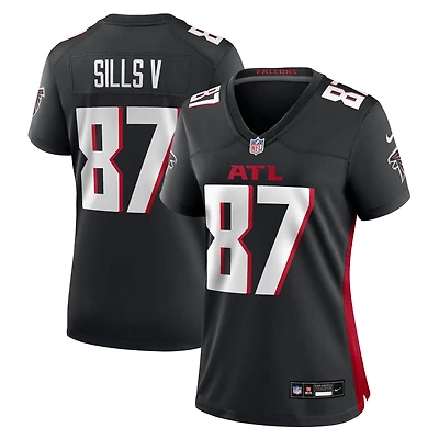 Maillot Nike David Sills V Black Atlanta Falcons Team Game pour femme