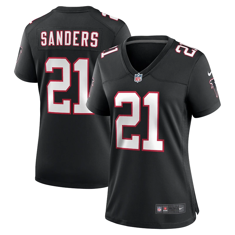 Women's Nike Deion Sanders Black Atlanta Falcons Alternate Retired Player Game Jersey