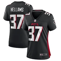 Maillot de match l'équipe des Falcons d'Atlanta Nike DeMarcco Hellams pour femme, noir